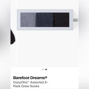 Barefoot Dreams' plush CozyChic knit socks